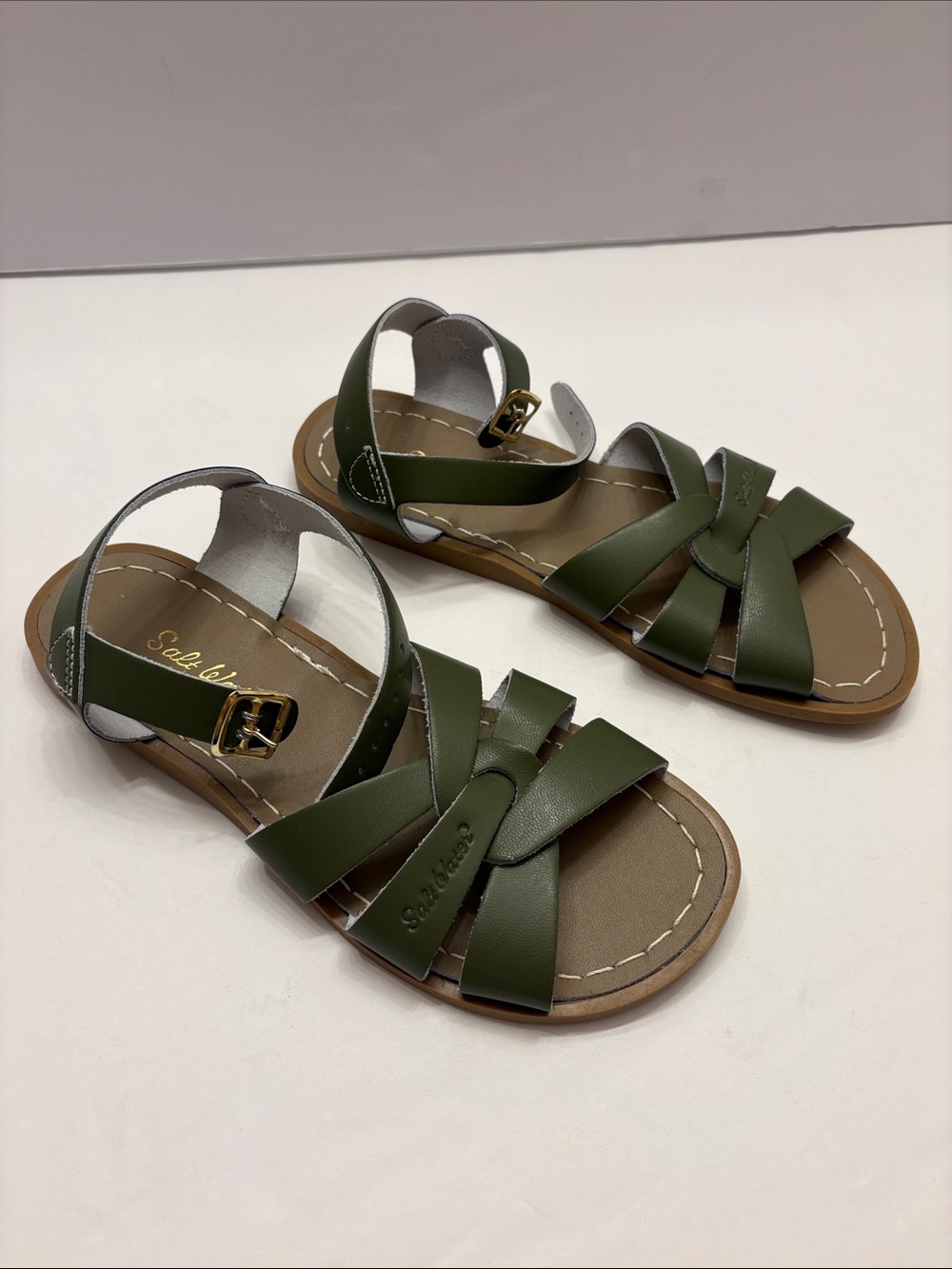 Olive Green Strappy Sandals - Style